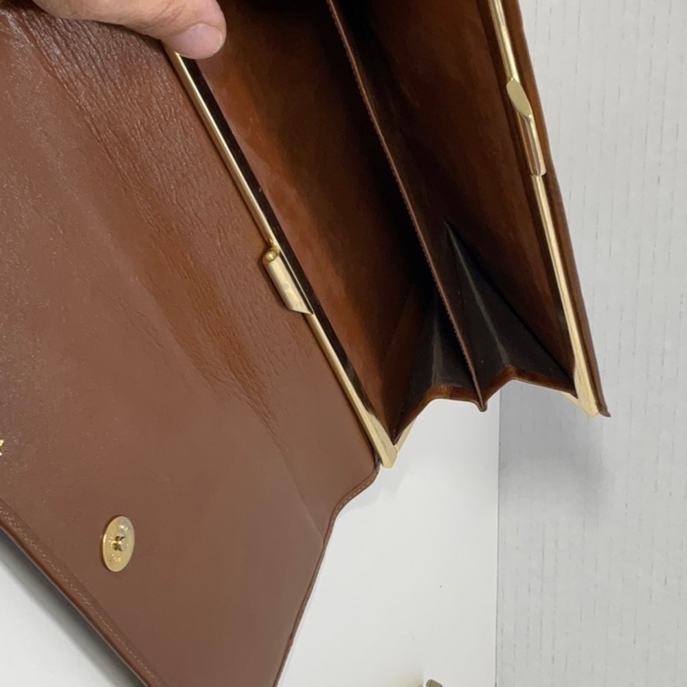 TED Lapidus clutch/wallet Brown Leather - Picture 12 of 15